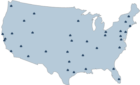 US Map of Acme Stores